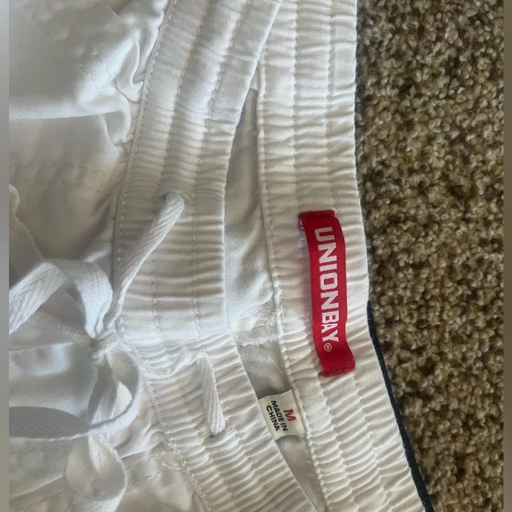 UNIONBAY Crisp White Drawstring Shorts